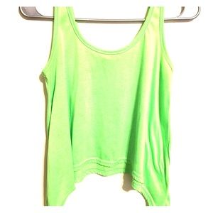 Neon green crop tank!